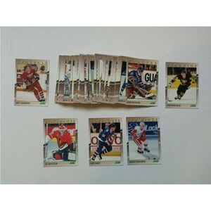 1991-92 Eric Lindros Score Young Superstars Rookie Complete Hockey 40 Card Set